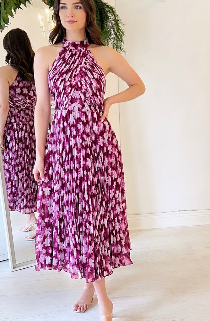 LAUREN CHIFFON MIDI