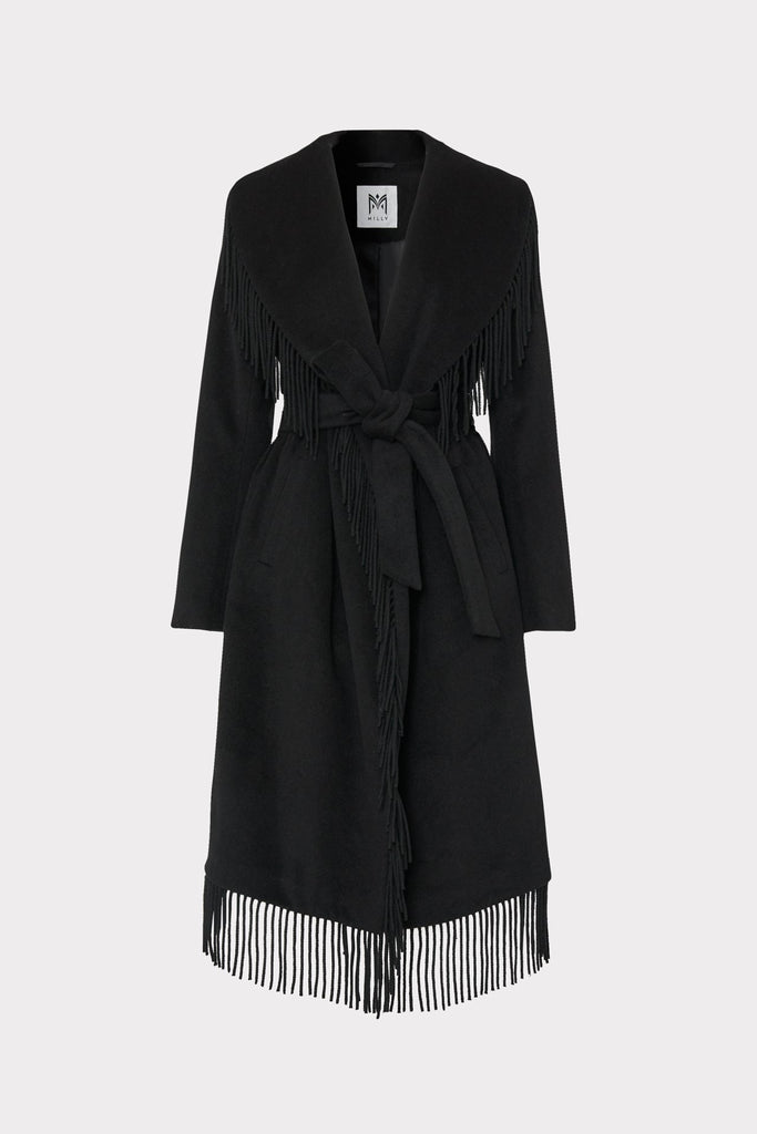 FRINGE WOOL COAT